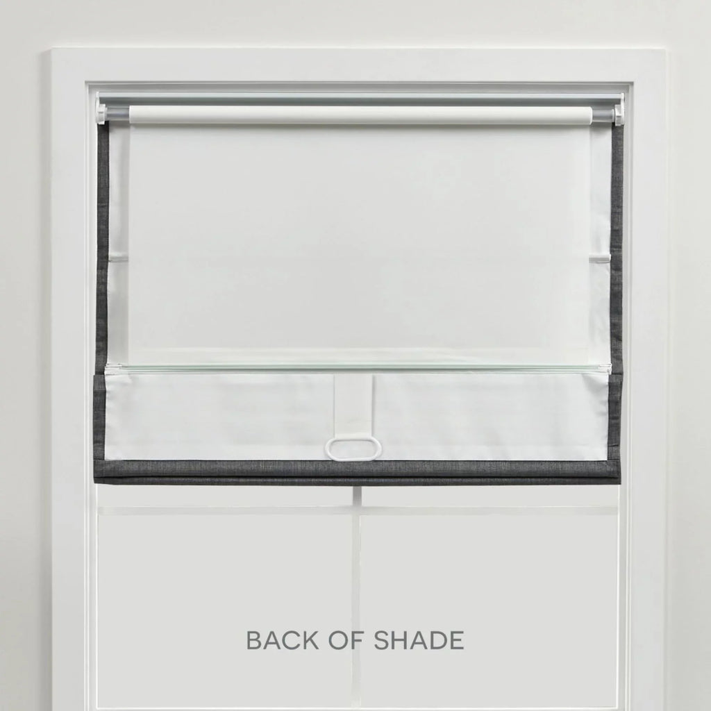 Shade, Total Blackout Exclusive Blue 23"x64", Roman Slate Home Esme