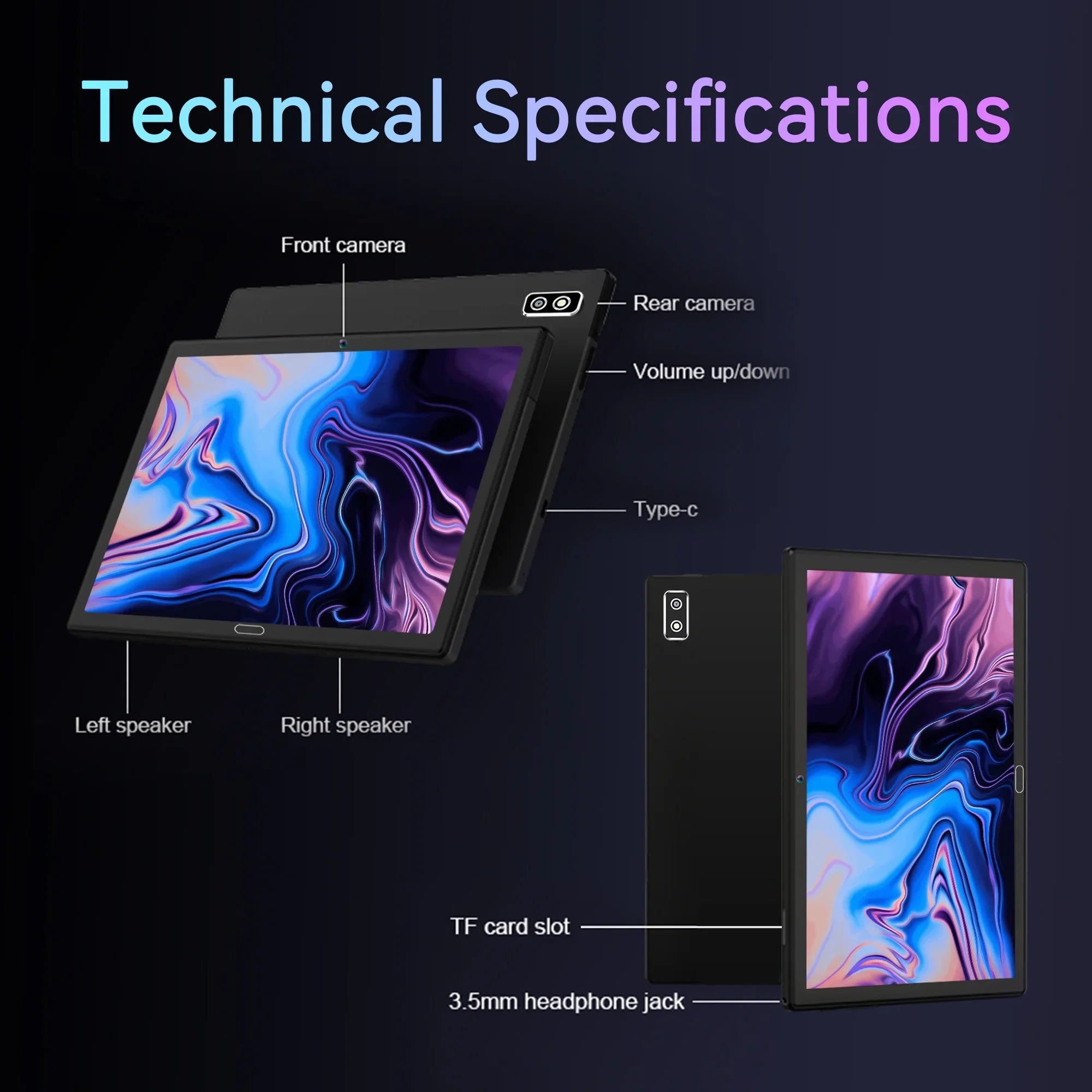 Bluetooth Cellular 64GB Octa 4GB Tablet Android Ram Tablet 10" Arm Wifi Gps Core 11 Keyboard with Rom