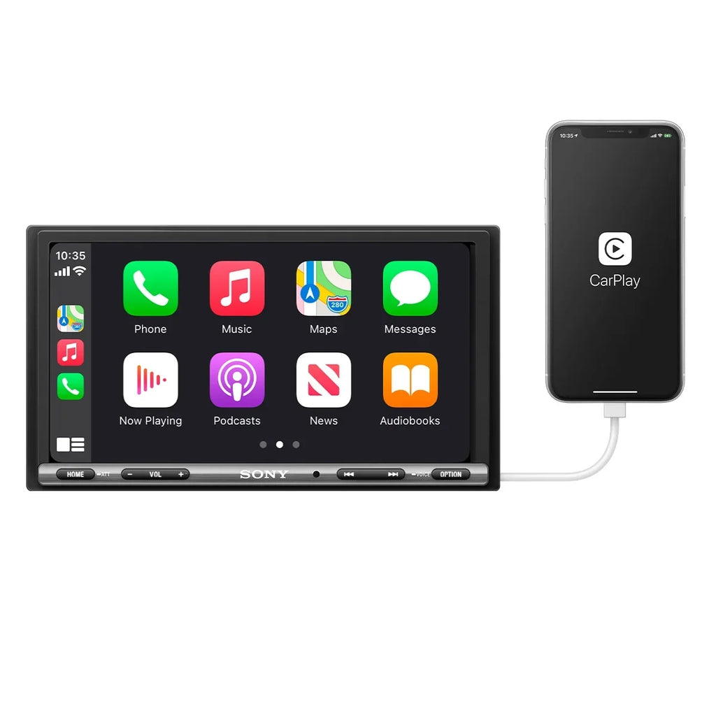 Media Sony Receiver and CarPlay 6.95" Android Bluetooth with -AX3200 Apple Auto Mobile