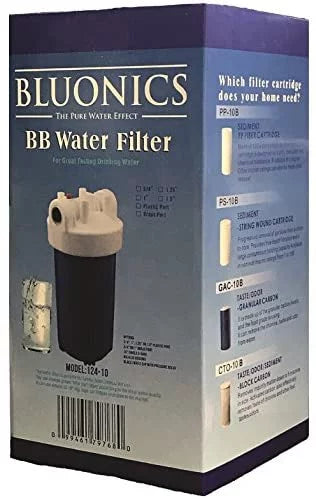 with Dirt, House Micron 5 Whole for Big Bluonics Undissolved liquid Iron, and Particles Sand, Sediment Cartridge 10" Filter Rust, Blue Sediment