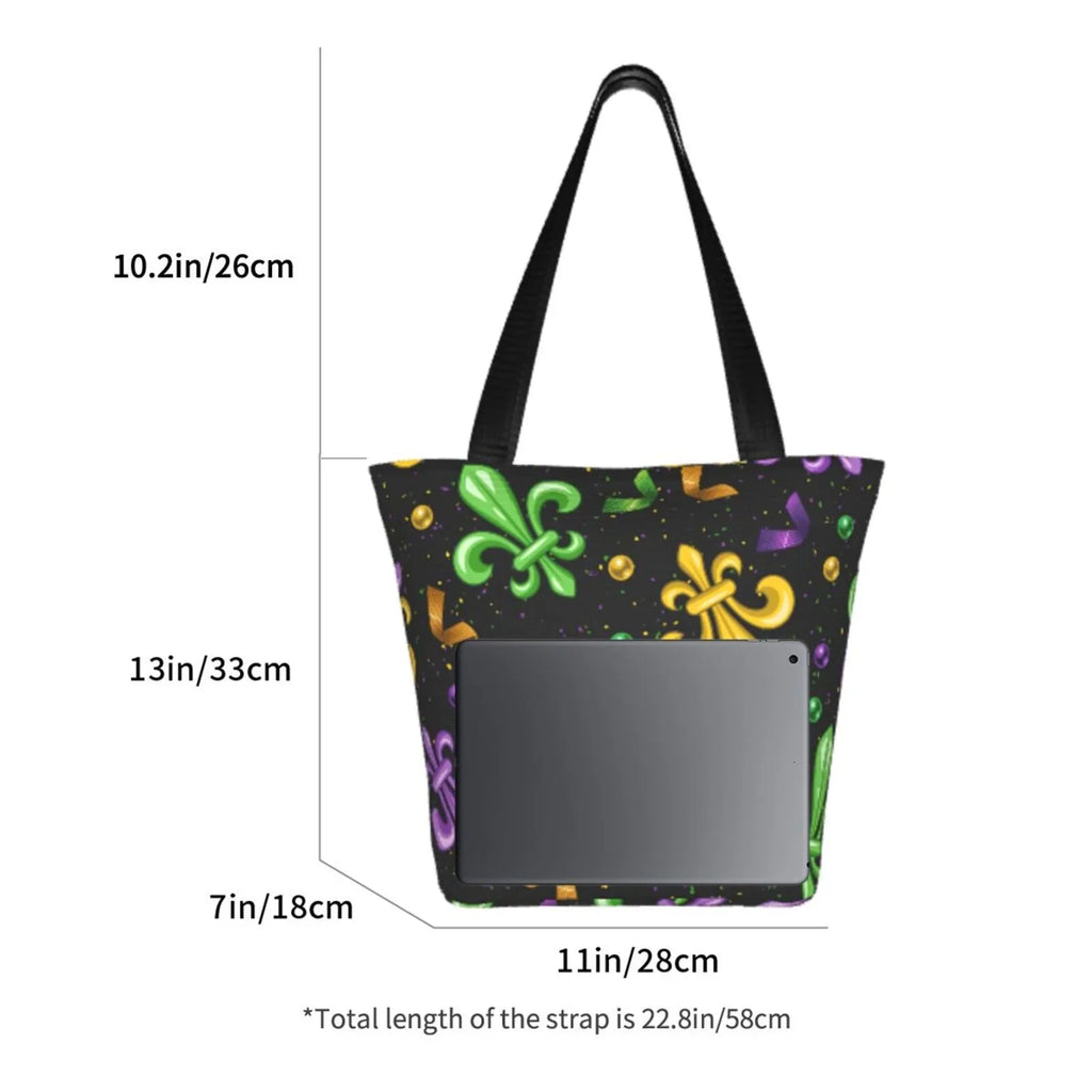 Bag Lukts Capacity Women'S Hobos Bag,Shoulder Large Carnival4 Gras Tote Handbags Bag Mardi Shopping