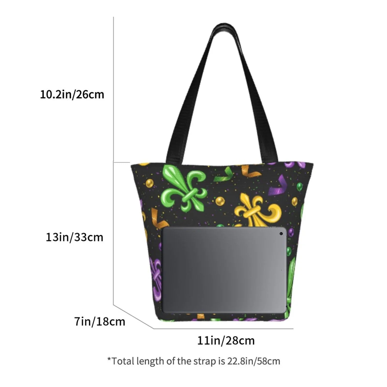 Bag Lukts Capacity Women'S Hobos Bag,Shoulder Large Carnival4 Gras Tote Handbags Bag Mardi Shopping