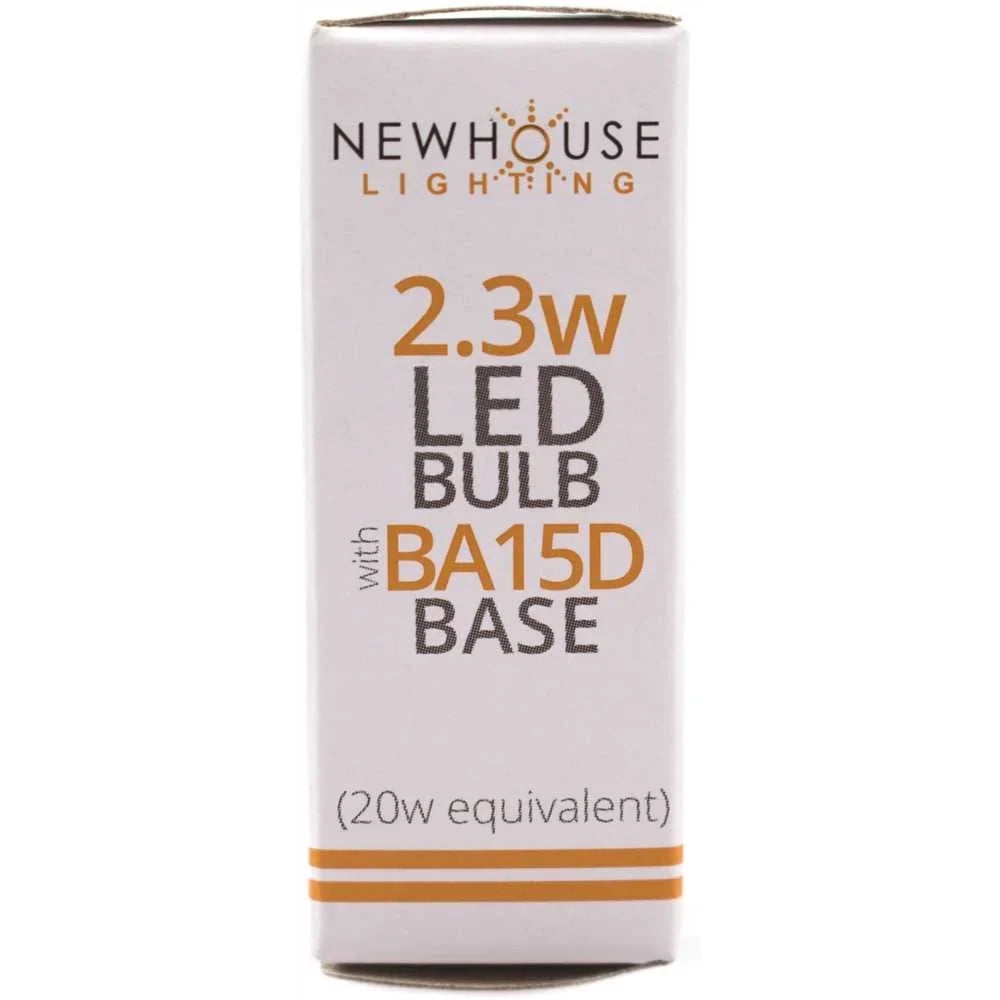 T5 with Warm Lighting - Base, BA15D Newhouse Equivalent 20-Watt Light 120-Volt 4 Bulb of -2320-4 White pack