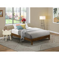 Traditional Bed East West Wood Furniture in Navarro Engineered Walnut Full