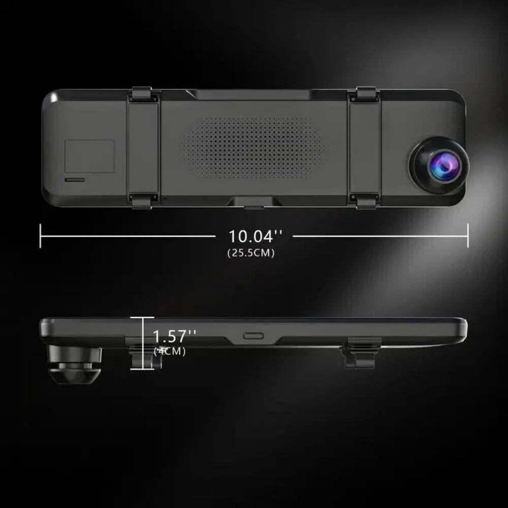 VVCAR Car DVR Rear Video 11" Cam IPS UHD Recorder Camera Dash Front Dual Rearview Mirror 4K