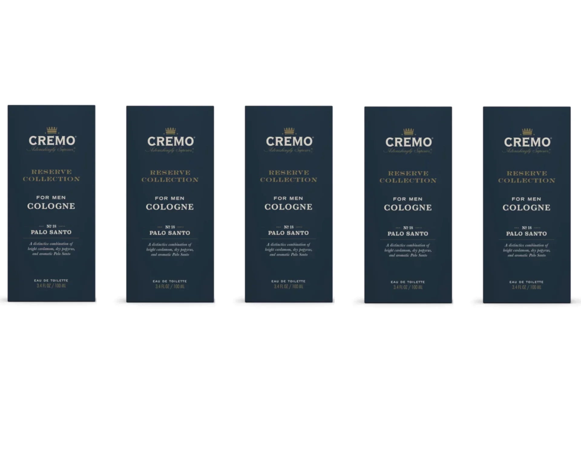 Cremo 5 For of Collection Pack Oz. Palo No. Reserve - Cologne Men Fl. 3.4 18 Santo,