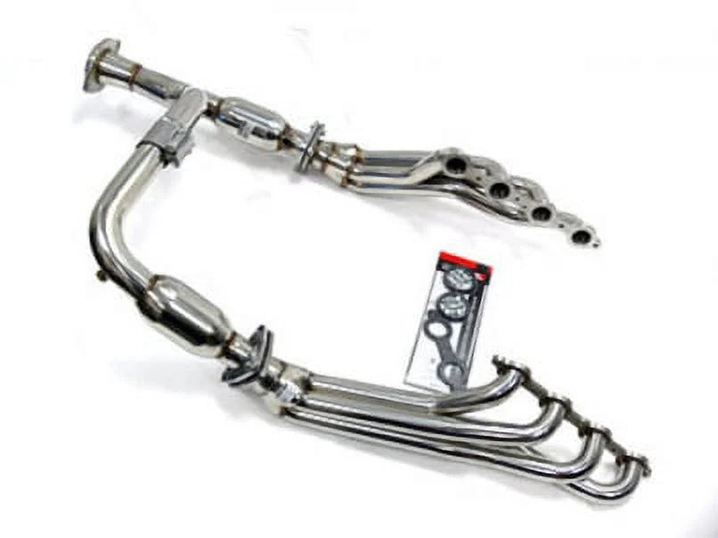 Catted 2007 Fits L92 By Header LS3 1500 6.2L thru Long Chevy 2013 Tube - With