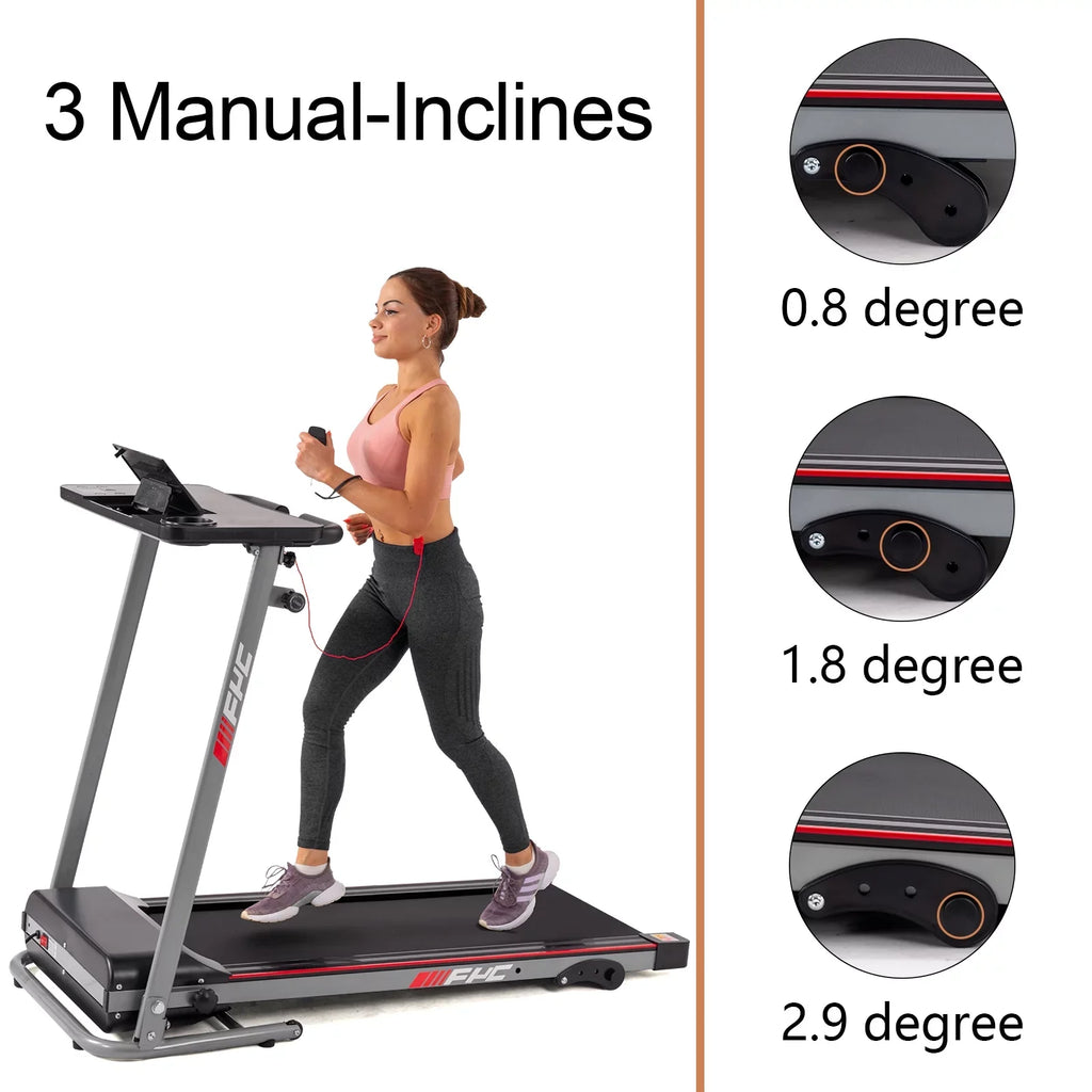 Compact for Small for Weight Desk Portable Foldable Capacity Folding - Running Running Treadmill Home and Walking 265LBS Machine Workout; for Electric 2.5HP Spaces with Treadmill
