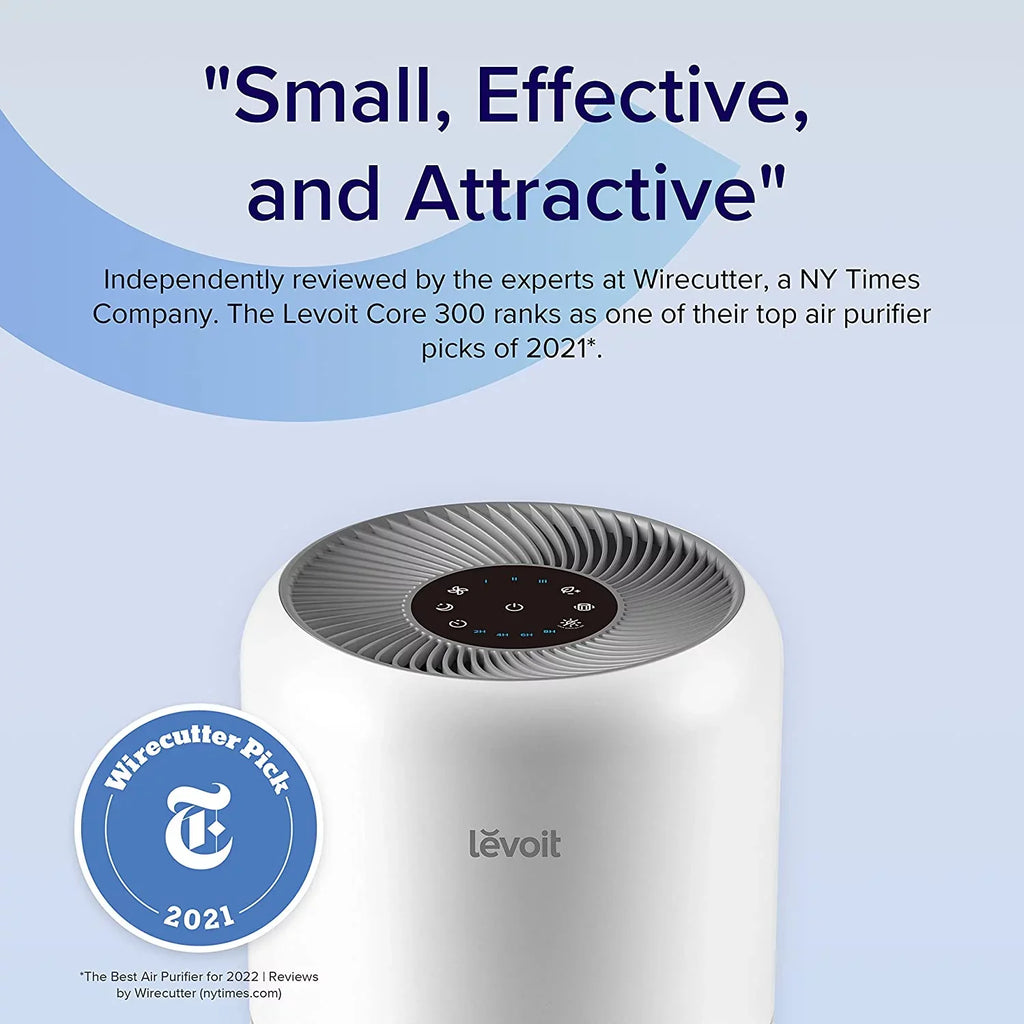 Up Large Asthma, Core Allergies sq. 300-, Purifier Air to Rooms White Levoit 547 ft., for and