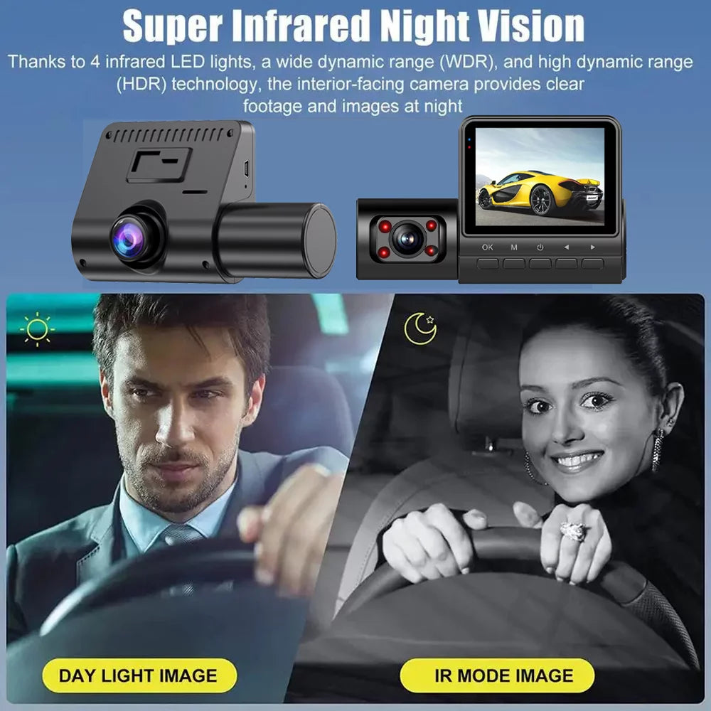 Clear 2in Car GoolRC Mirror Camera Car Camera 3 Cameras Eryue Safety Qisuo Video Dash Auto Rearview Dash Rearview Cam Dash 170wide 2in Auto Car Camera,Video Cameras Car Cam Mirror Wdr Car Car Clear
