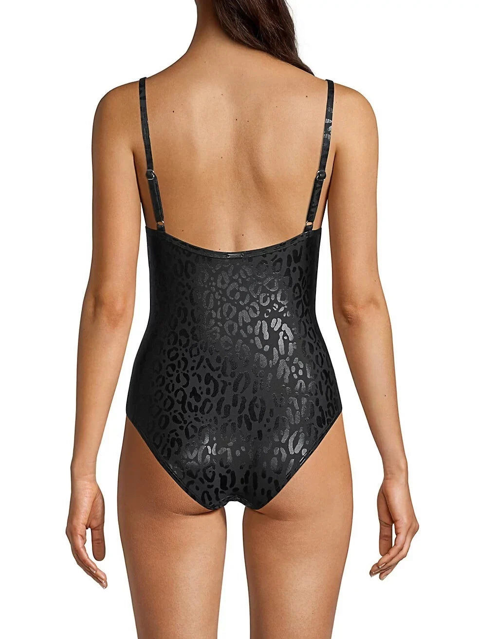 Leopard-Print Small One-Piece Swimsuit,