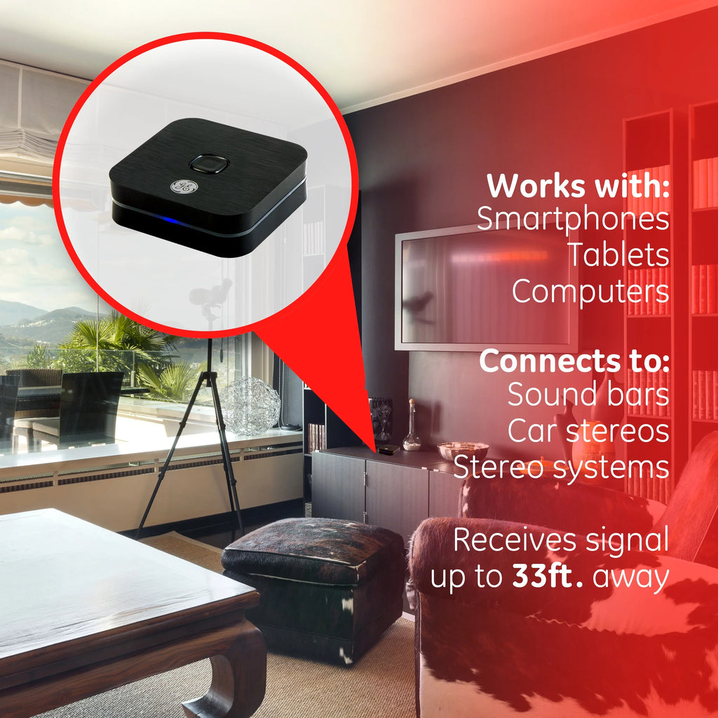 GE Audio Bluetooth Receiver, 33625 HD