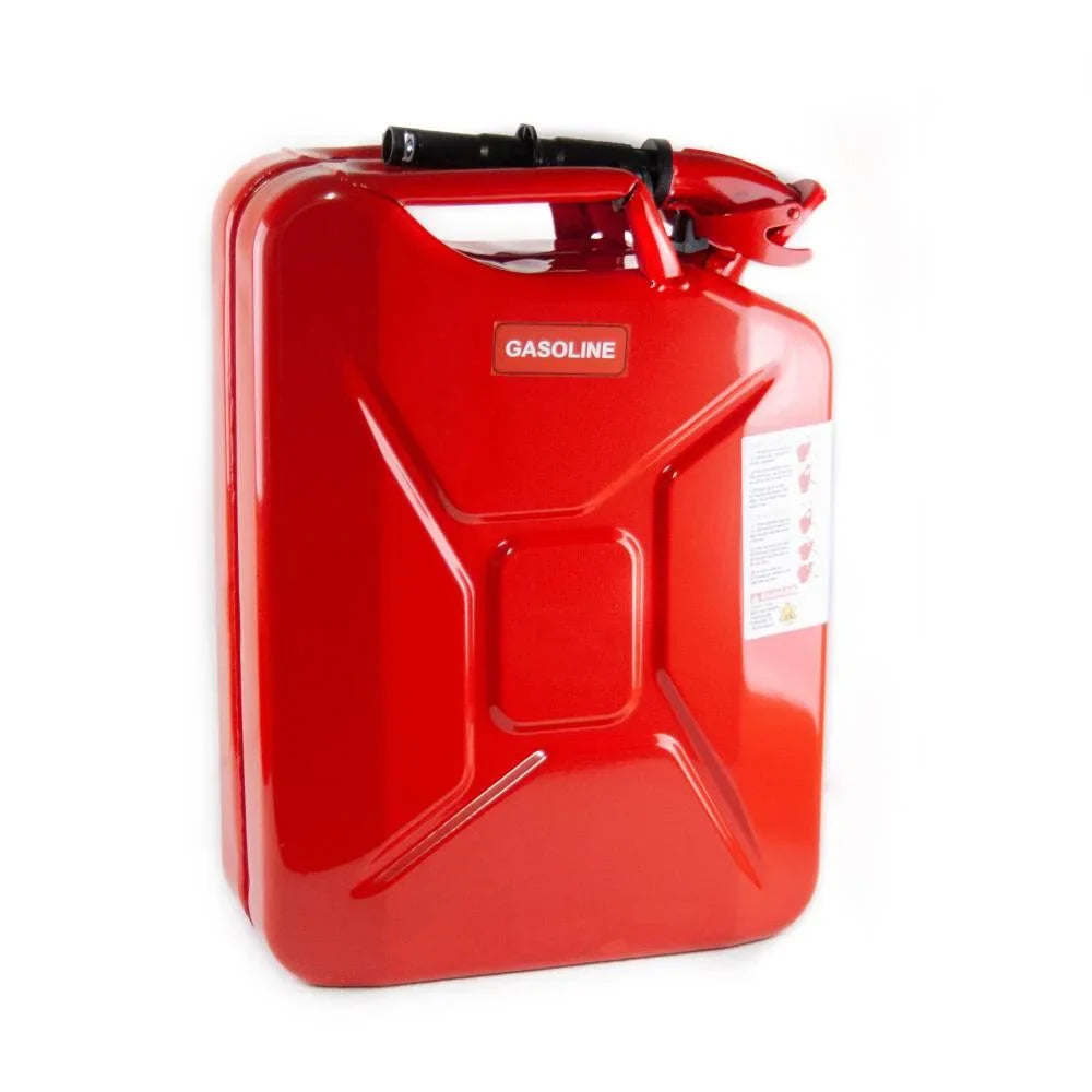 Authentic 20 Red USA Spout Can System, Liter JC0020RVS and Fuel Wavian NATO Jerry