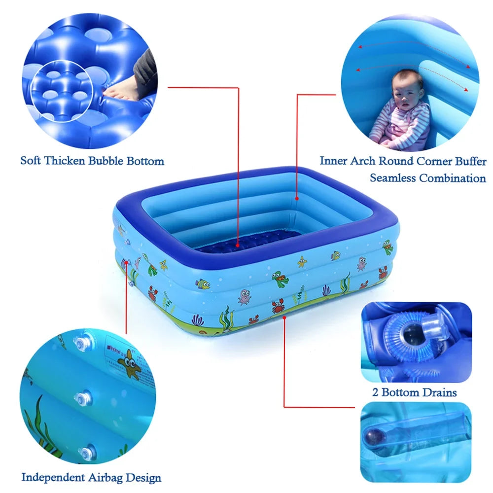 Kid Basin Swimming moobody Portable Swimming Bathtub Pool Inflatable Pool