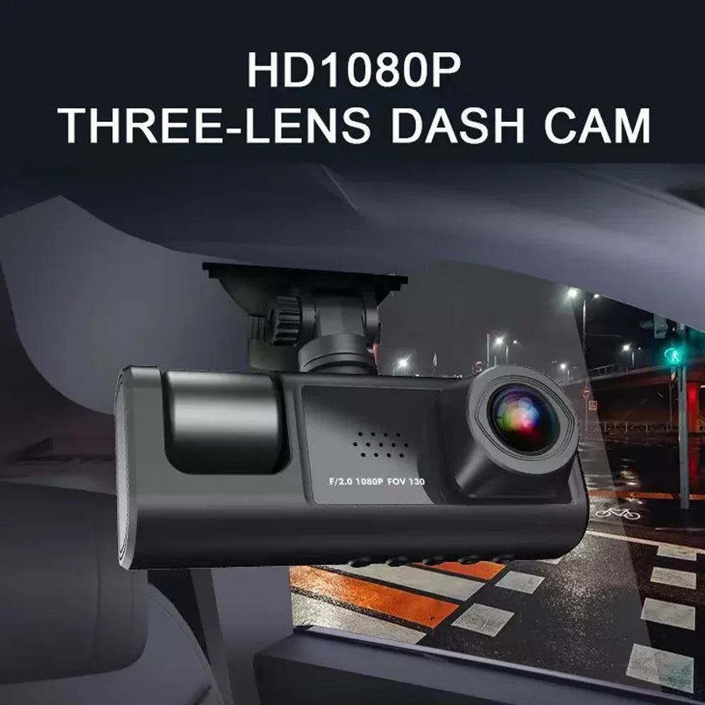 Dash Mirror Car Cam Nebublu Driving Clear for Recording, Safety Rearview Auto Recorder Multi-Language with