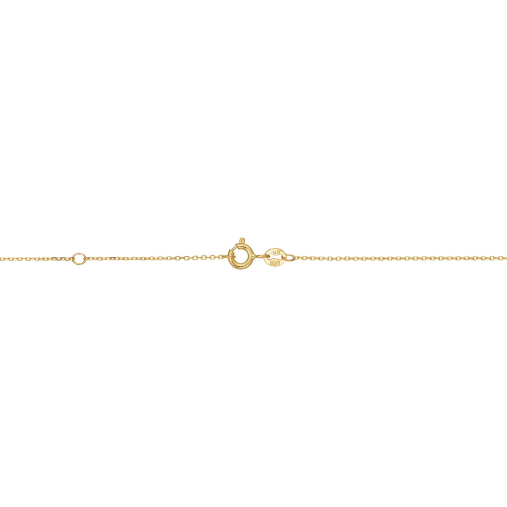 Bracelet mm 8 7.5 Diamond-cut Gold 6.5 or to Disc inch) Adjustable Yellow Length (adjusts 14k