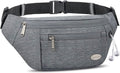 Entchin Hiking, Bum Casual Men Bags Pack Travel, Fanny Waist Pack 4-Zipper fashion with for Cycling and Running, Women Crossbody for premium Pockets,
