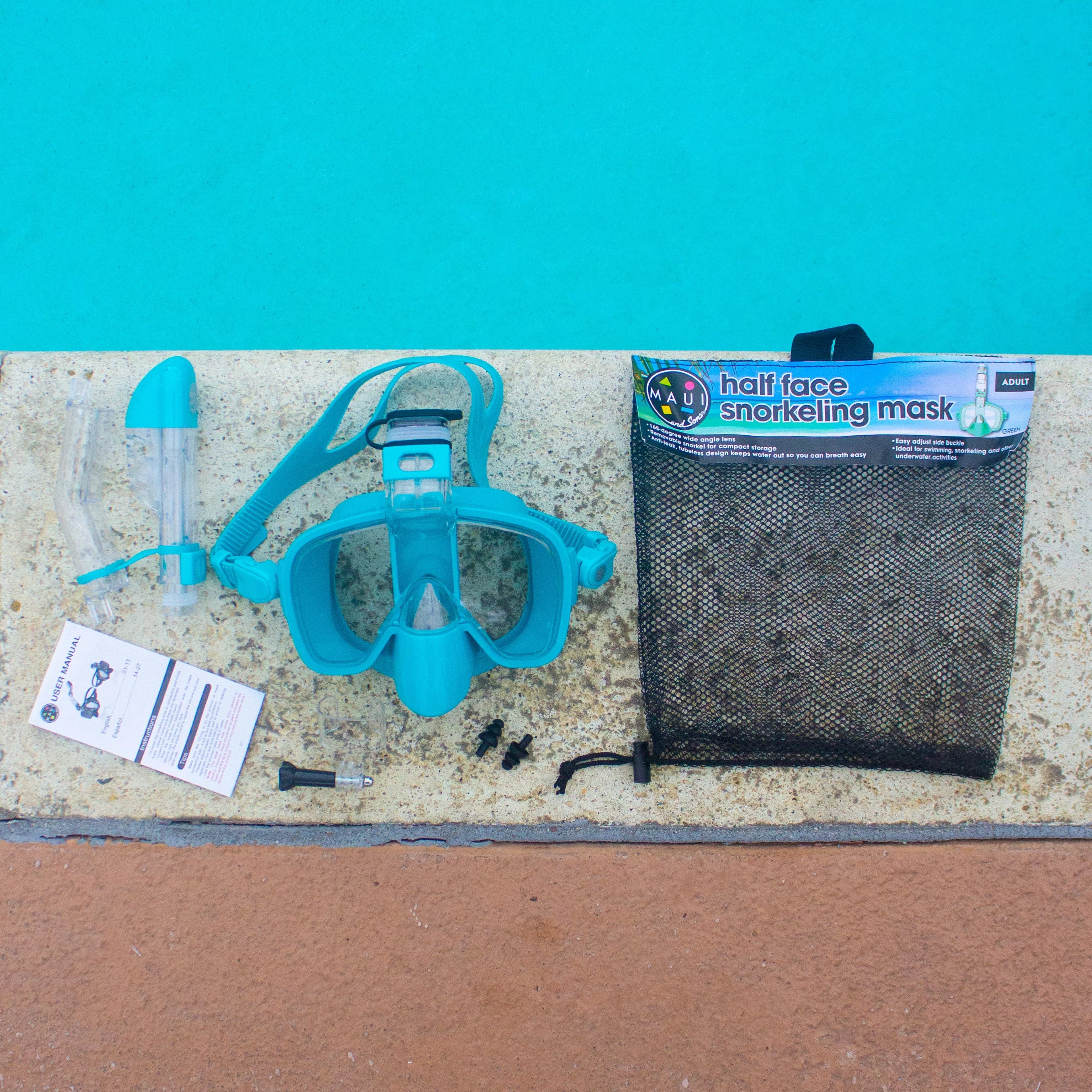 Snorkel and Mask Half Maui Sons Hi Blue