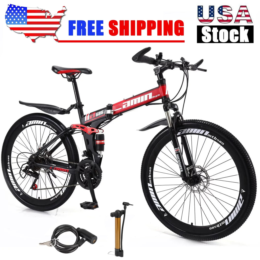 Pump Bike 21 Lock+Air Speed Mountain Cycling 27.5" Adults Unisex Bike Adult Bicycle+Bike Mountain Wheels