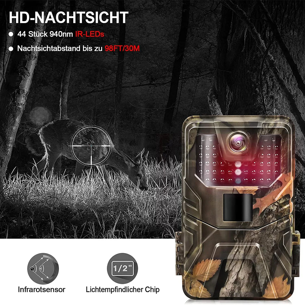 exterior WiFi APP Camera Camera Wildlife Trail Night 36MP/4K Game Photo Wildlife Waterproof Control for Camera Traps HD Vision Scouting SuntekCam Monitoring