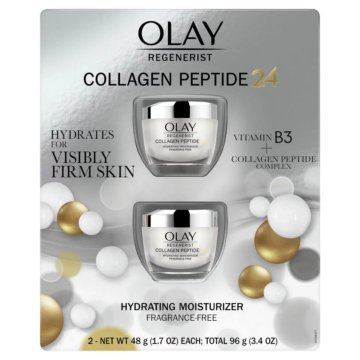 Face Oz., Peptide Moisturizer 2 Pk.) 24 Olay Collagen Regenerist (1.7