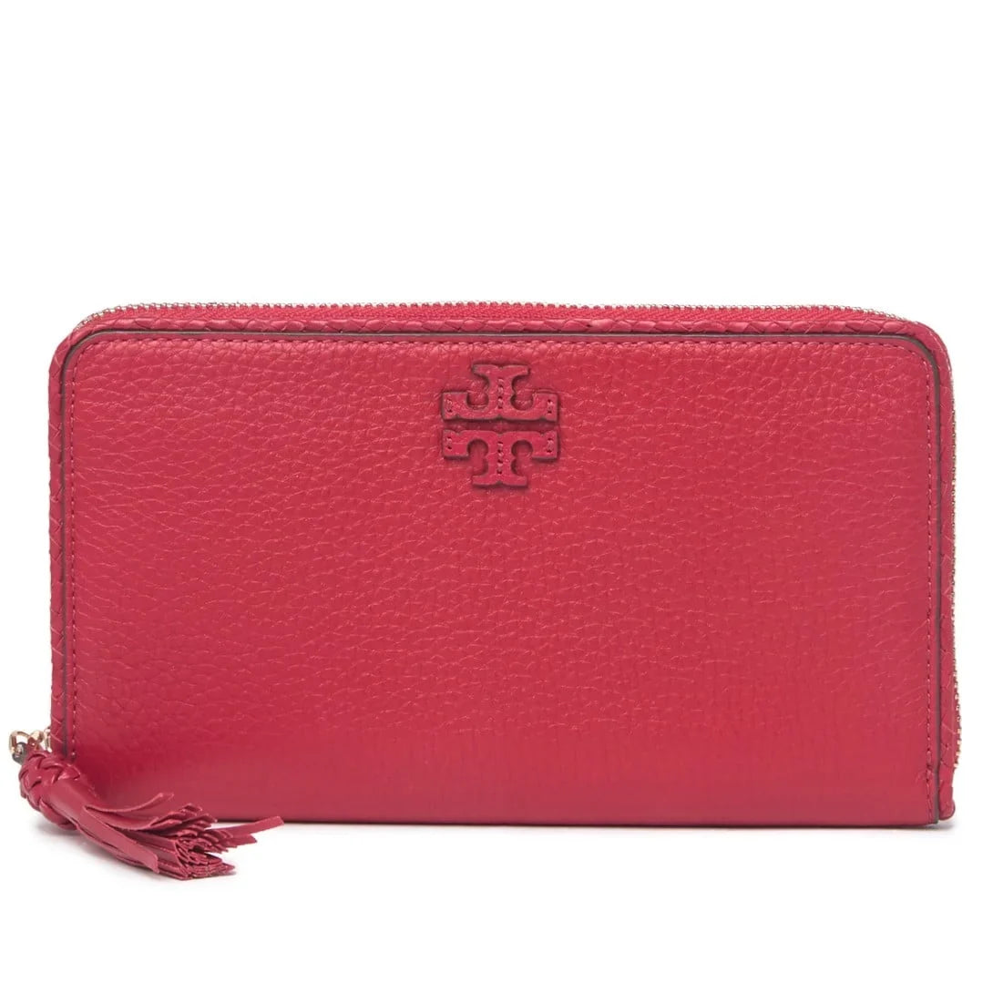 Around Royale) Taylor (Kir Burch Pebbled Continental Leather Zip Wallet Tory
