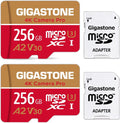 Dash Gigastone Switch, with 4K Micro (2x256GB) Recording, Pro, to A1 Camera 10, Cameras, SD compatible Nintendo Cam, V30 R/W Card, MB/s, SDXC Micro up UHS-I Pack 100/50 4K 256GB Class GoPro 2 Video