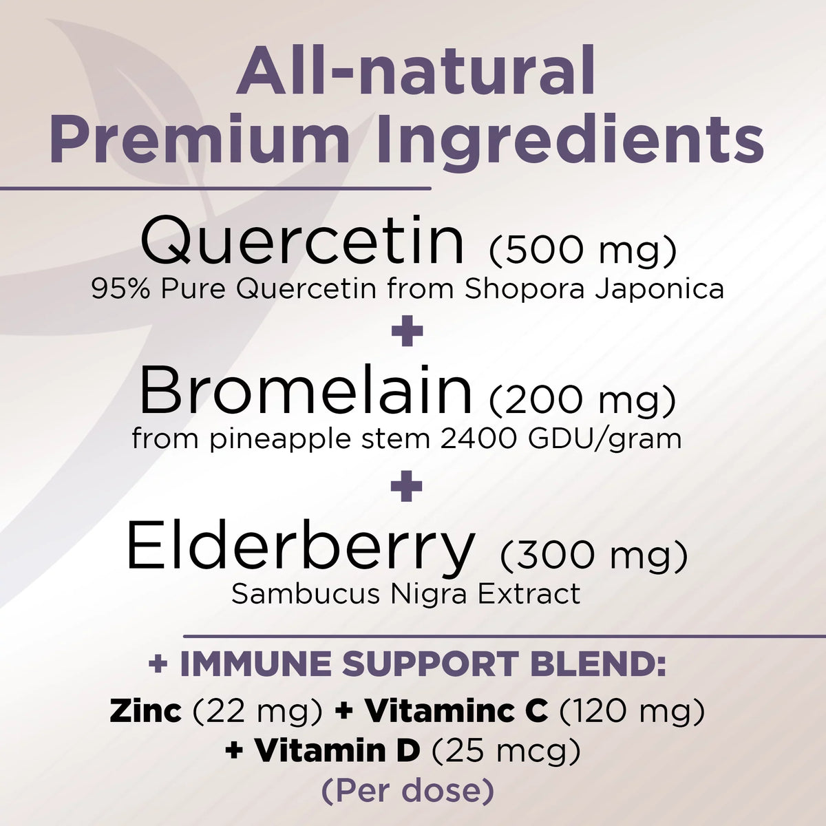 Quercetin Zinc with Immune 6 - Bromelain Supply - Quercetin - USA Months Daily and Quercetin 1 Quercetin with Support, Vitamin - - in Gluten-Free - Non-GMO, 500mg C D3 4 - Elderberry - Vitamin Zinc