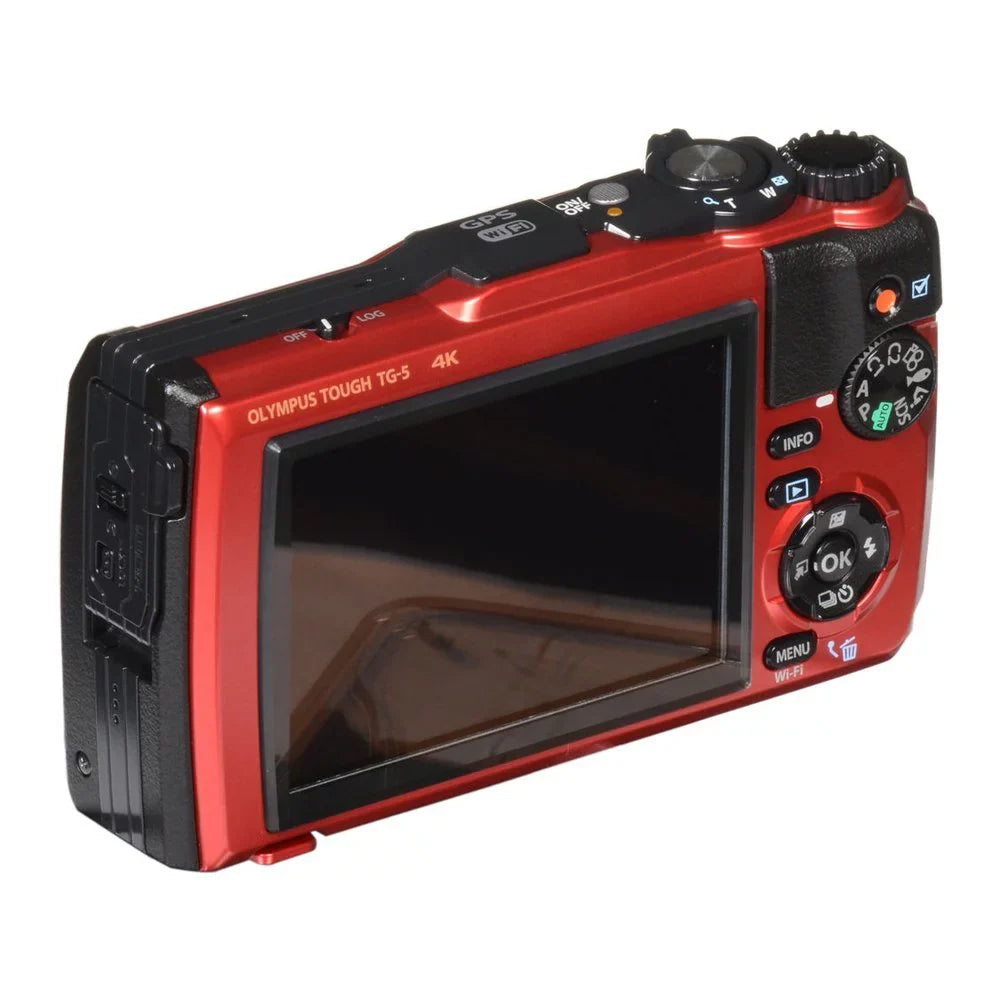 Digital 4K TG-5 Angle Wide Camera Tough liquid-Resistant (Basic) - Red/Black F2.0 Olympus Video 12.0-Megapixel Ultra HD -