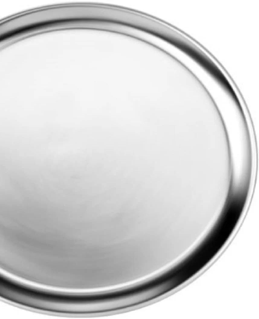 Pizza Kitchen TrueCraftware- Rim- of Tray Wide Pizza Aluminum Pan Tray 3 Pan Set Bakeware Pizzeria & Tray Home Round Pizza Tray 13” Round Baking Baking for Restaurants