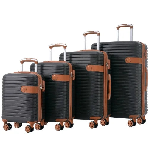 for Luggage Cubes, TSA Lightweight Expandable with Suitcase Set Travel Women 4 Set, Luggage Wheels Hard Spinner Lock, Men Shell ABS Packing Piece 4