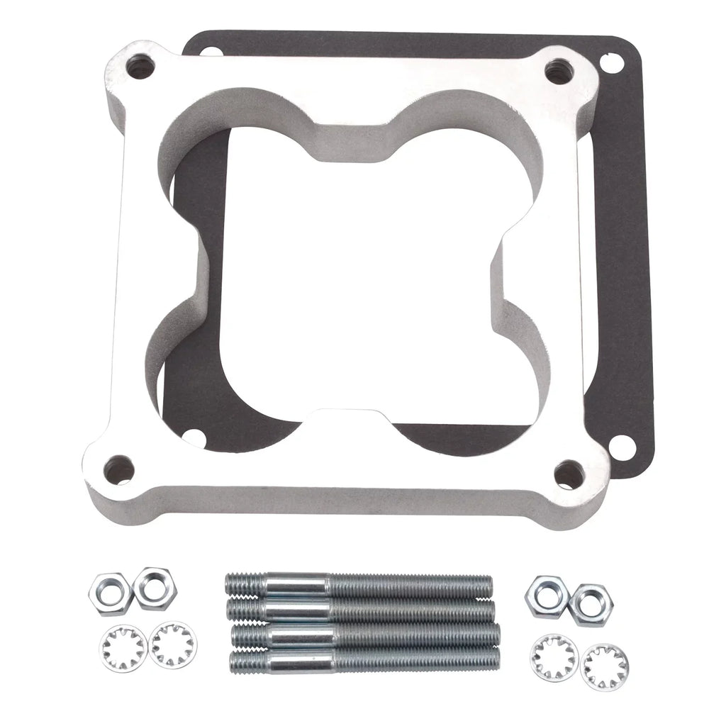 8724 Wood Laminate Carburetor Spacer Edelbrock Edelbrock Open 1/2 in Holley